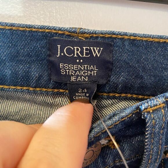NWT J. CREW Essential Straight Jean Denim Jeans Women’s Size 24 - Picture 7 of 11